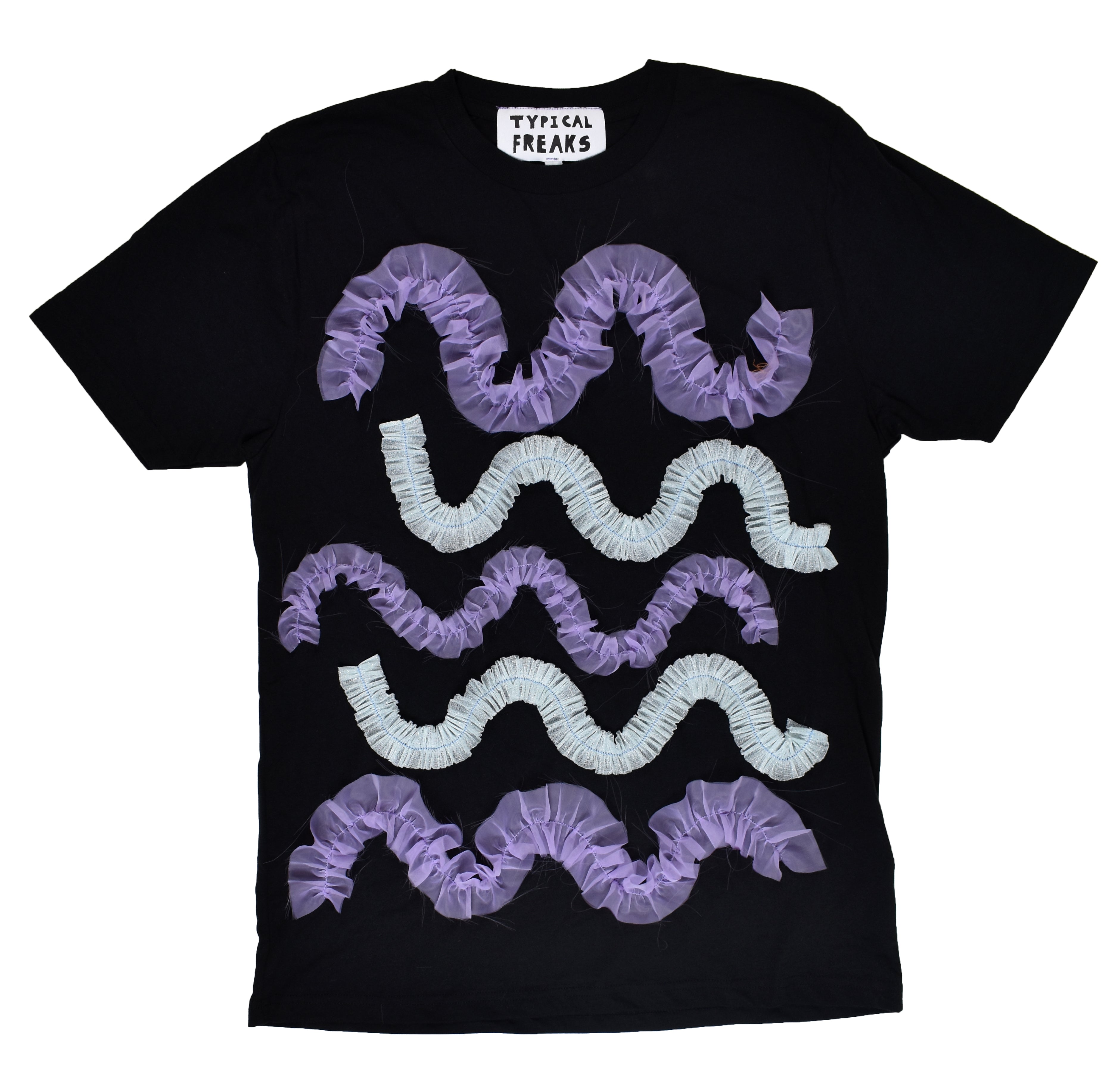 TYPICAL FREAKS Lavender Squiggle Tシャツ-