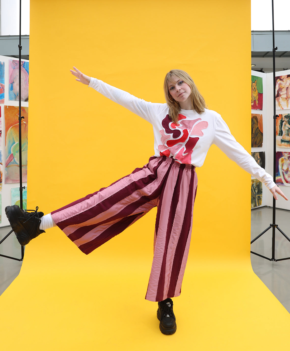 Red Palette Long Sleeve Top