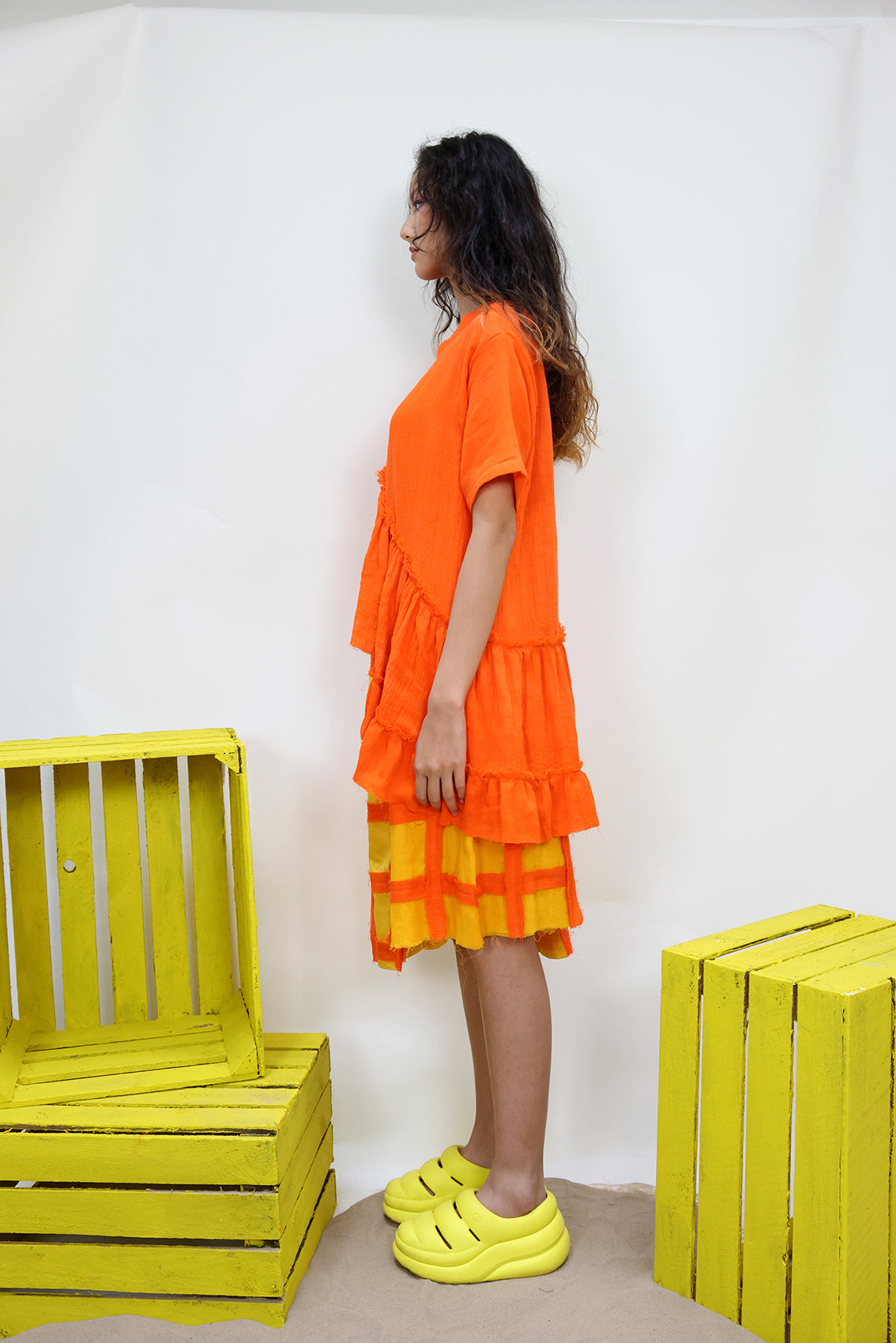 Sunshine Grid Skirt