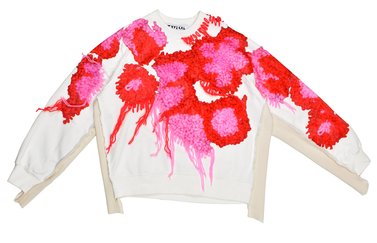 Red Tufting Sweatshirt