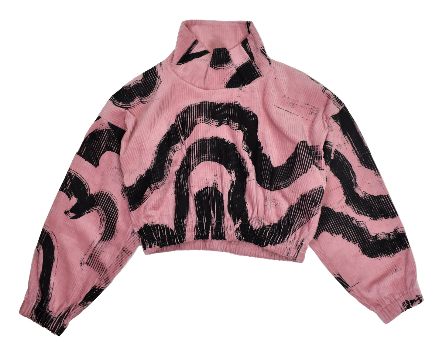 Corduroy Squiggle Crop Jumper