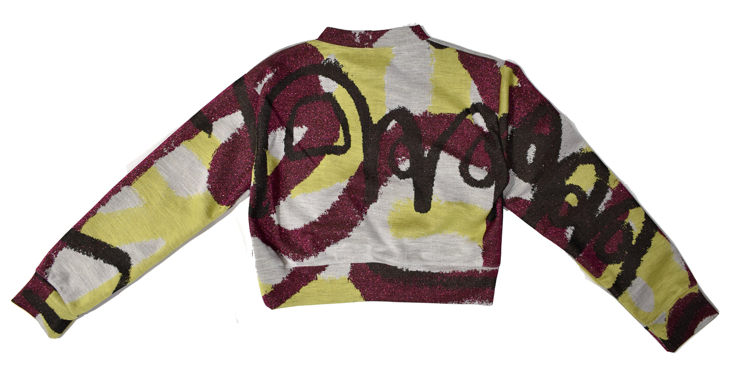 Glitter Limbs Crop Jumper