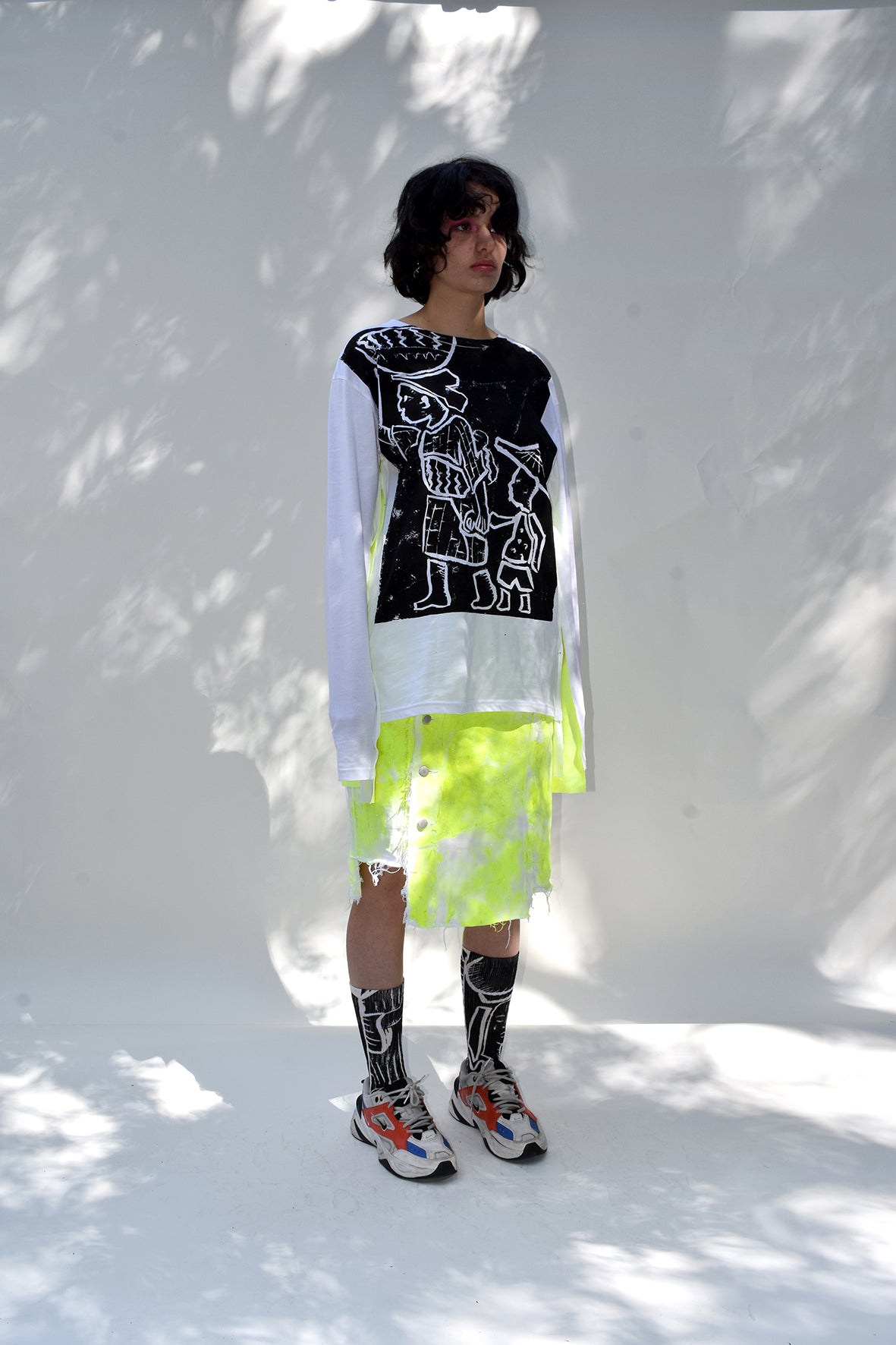 Citrus Glitter Denim SKirt