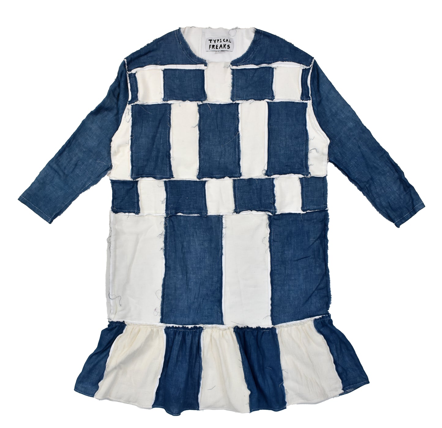 Indigo Battenberg Dress