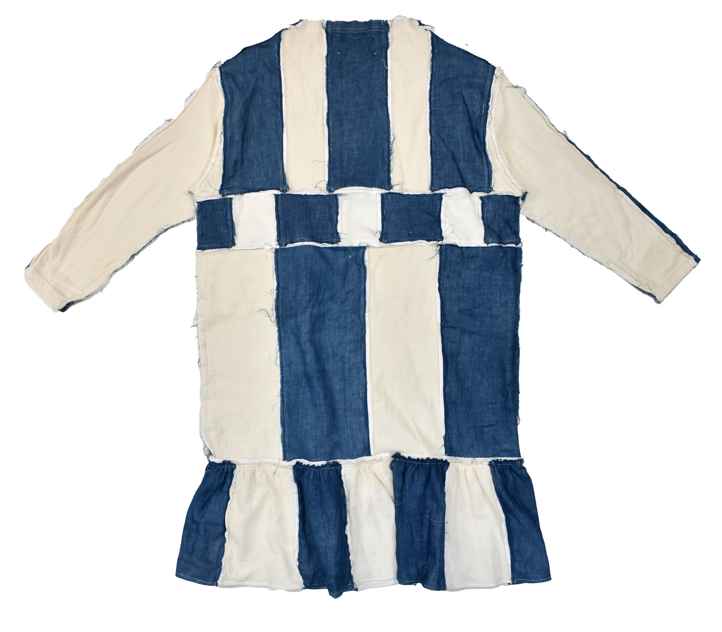 Indigo Battenberg Dress